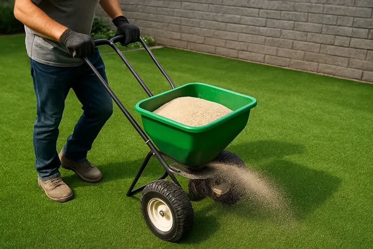 Onderhoud van kunstgras met instrooizand
